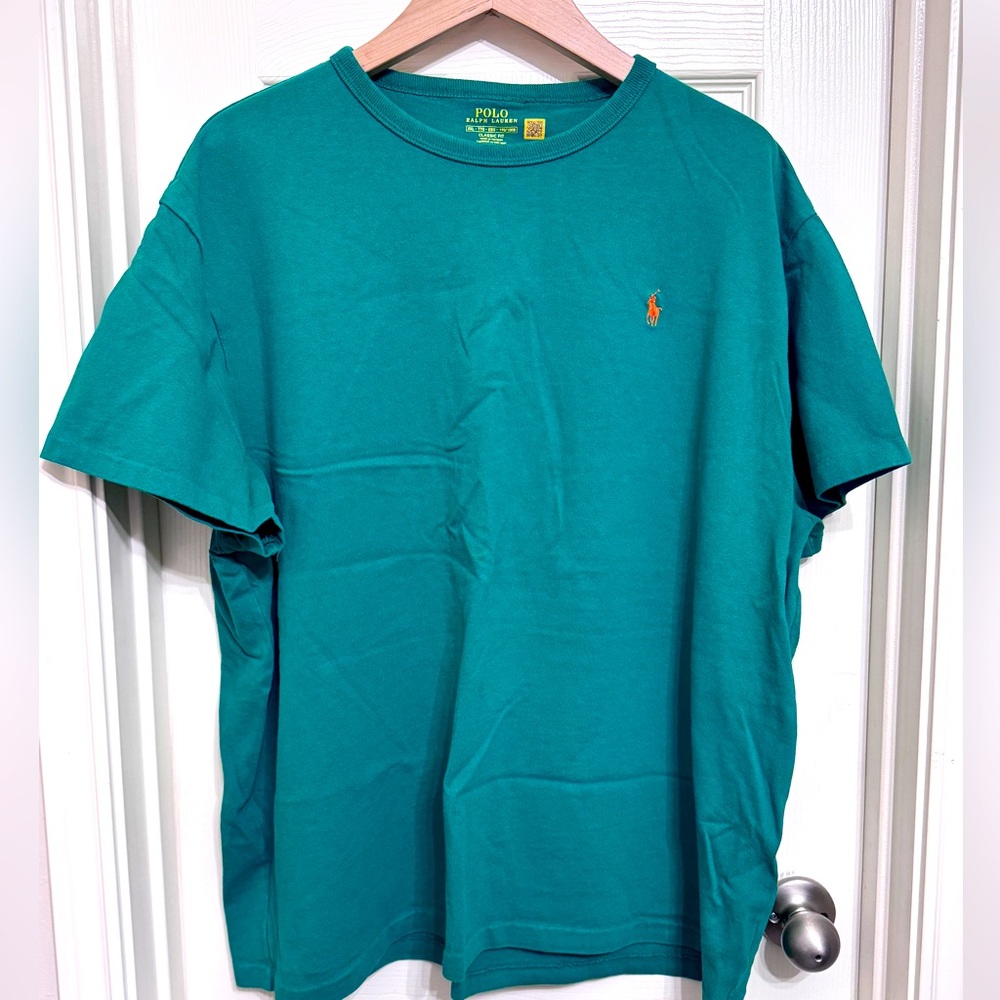 Polo by Ralph Lauren Men's Teal Short Sleeve Tee